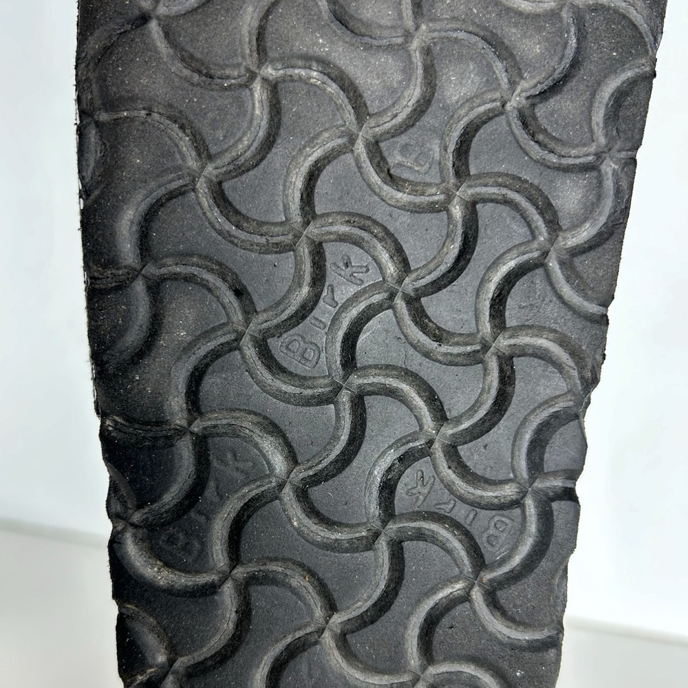 Birkenstock Madrid Shiny Black Snake Single Strap Sandals EU 39 US Ladies 8 - Picture 12 of 14
